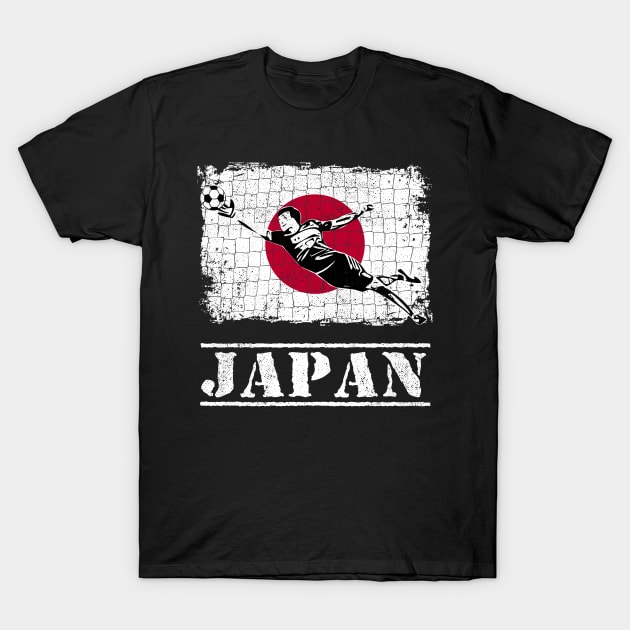 Japan Soccer Supporter Goalkeeper Shirt T-Shirt by zeno27